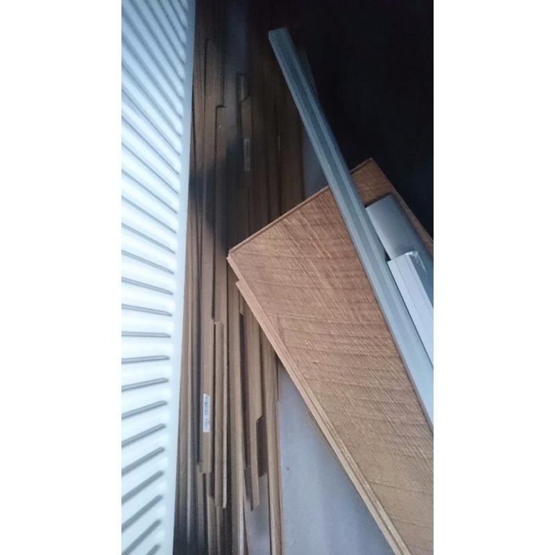 Easy click together oak finished wooden flooring