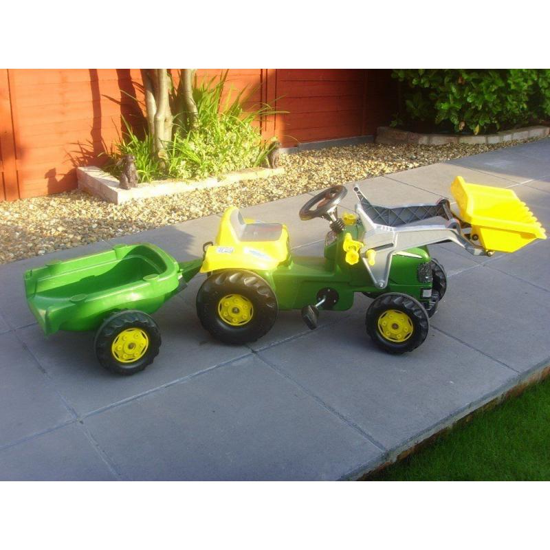 John Deere Tractor, Trailer and Loader
