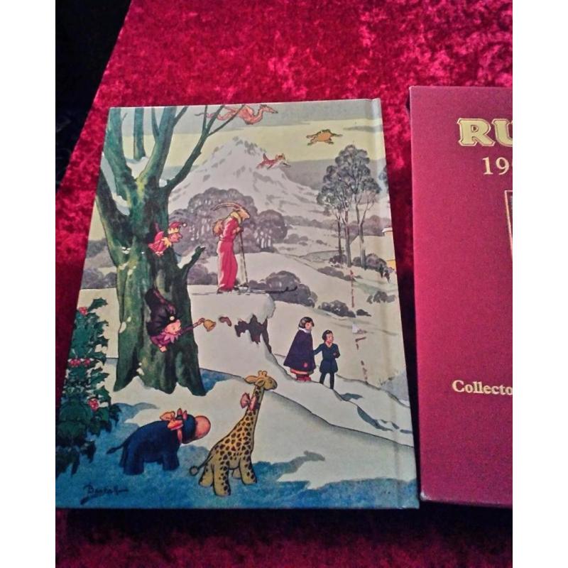 Rare Rupert Bear 1951 annual with certificate boxed