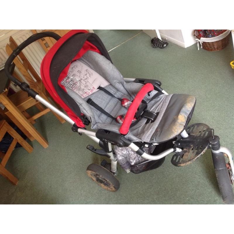Jane Slalom Pro pushchair compatible with the Matrix light 2 travel system
