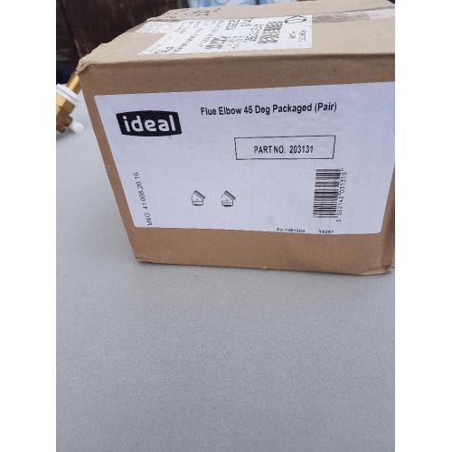 Ideal flue elbow 45 degree kit