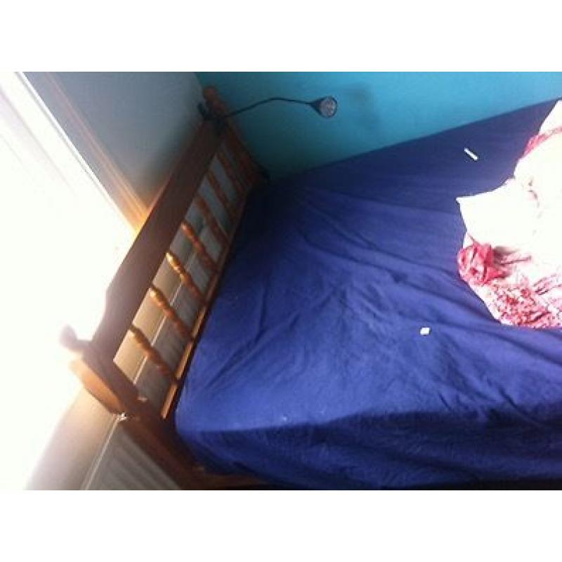 FREE SMALL DOUBLE BED pine