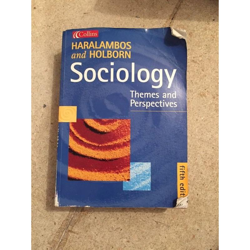 Haralambos and Holborn Sociology 5th Edition book