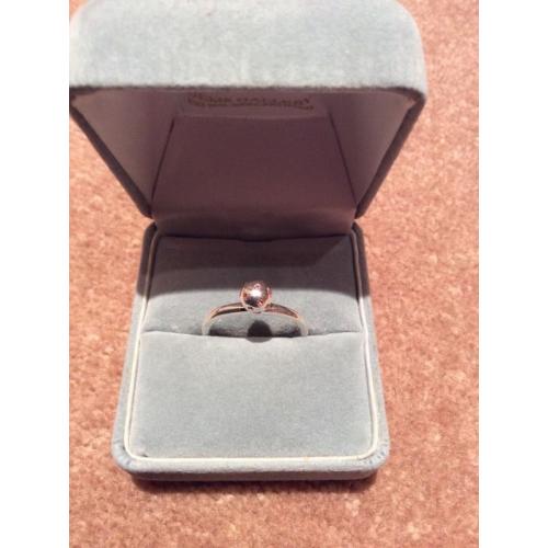 Solid silver ring