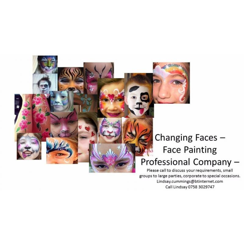 CHANGING FACES - FACE PAINTING COMPANY (FIFE & EDINBURGH - CENTRAL TO BOTH)