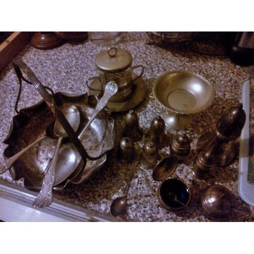 silver and silver plate items
