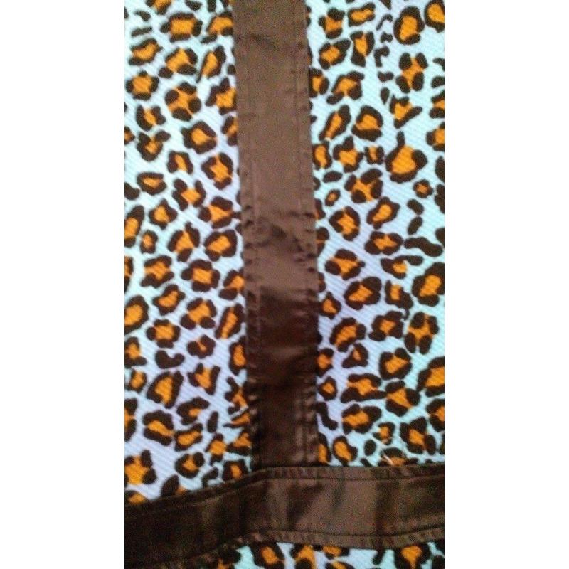 Funky blue leopard print dress size 10/12