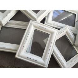 Shabby chic Style Picture Frame Metal and Glass