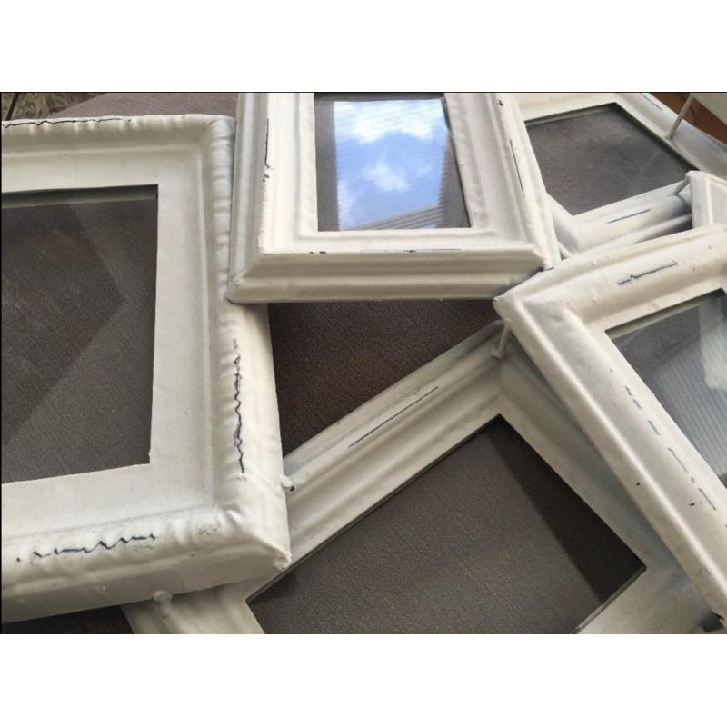 Shabby chic Style Picture Frame Metal and Glass