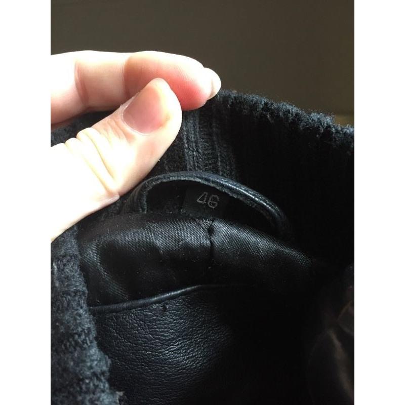 Vintage Real Leather Bomber Jacket (unisex)