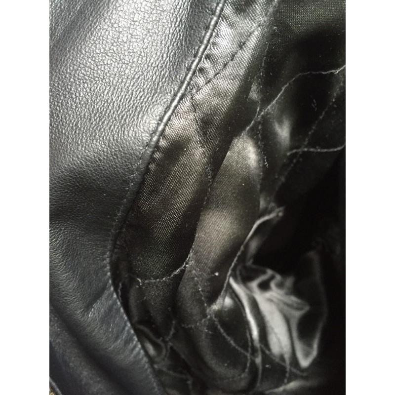 Vintage Real Leather Bomber Jacket (unisex)