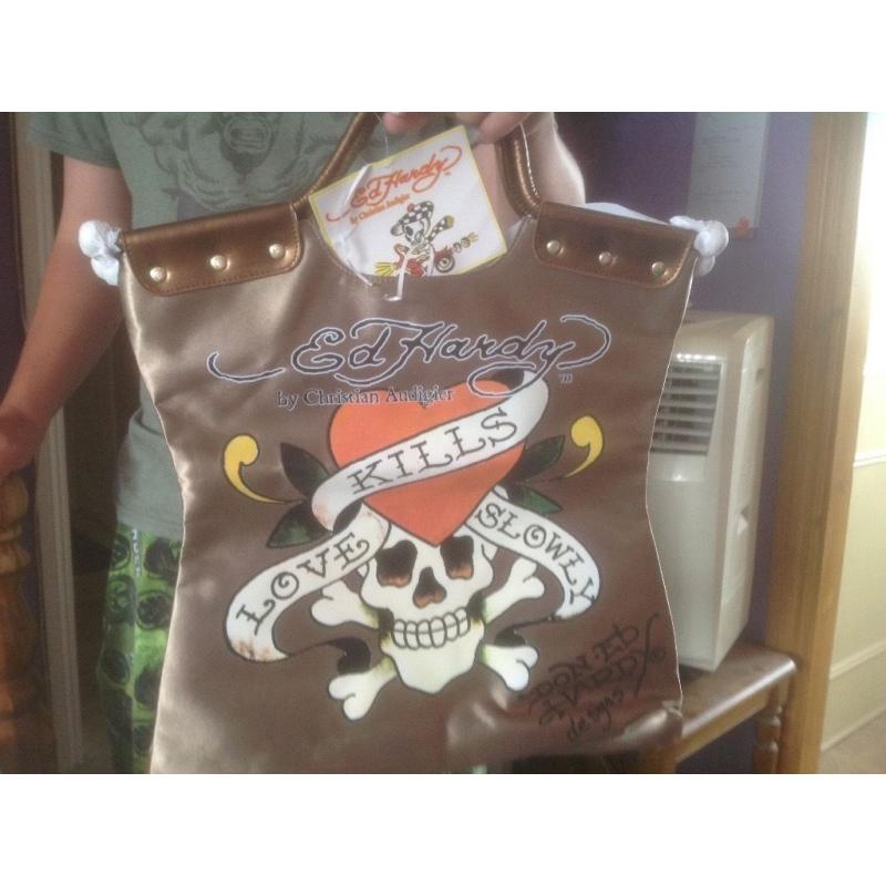 New Genuine Ed Hardy Tote Bags. Collection Only