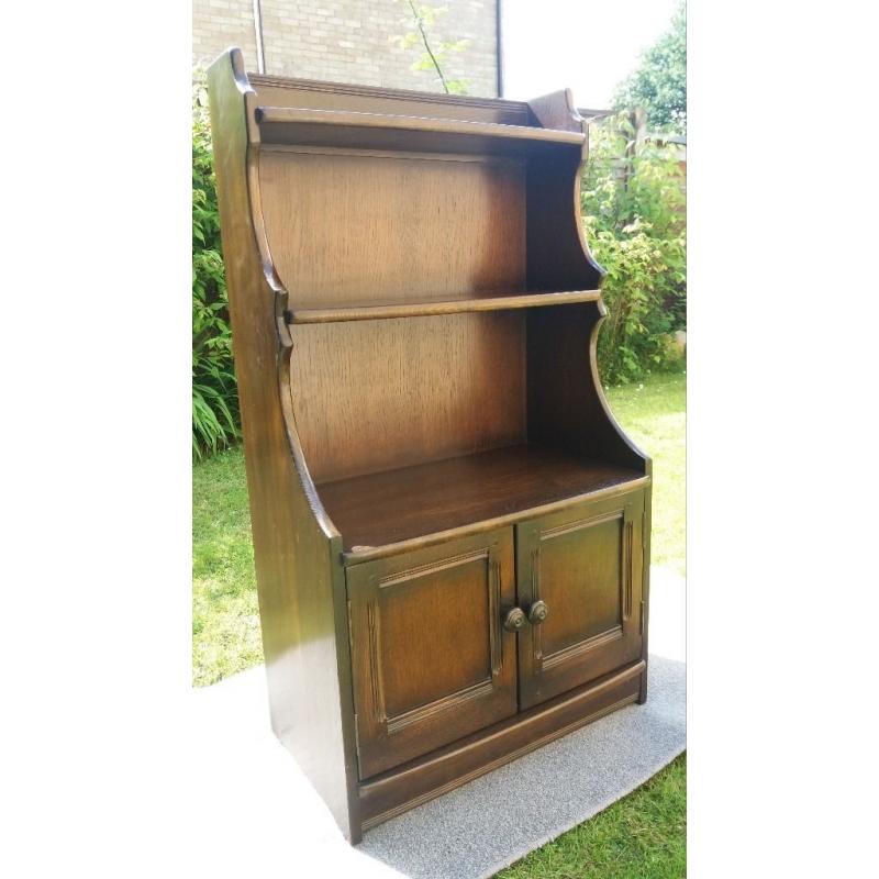 High Quality Ercol Ambleside Waterfall Bookcase with cupboard beneath