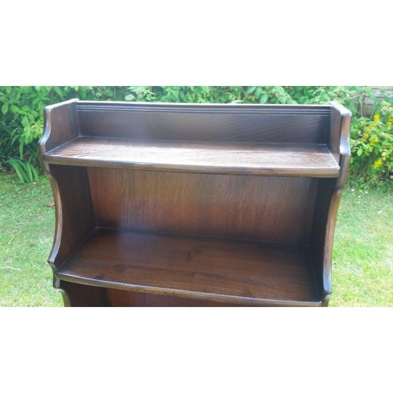 High Quality Ercol Ambleside Waterfall Bookcase with cupboard beneath