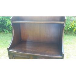 High Quality Ercol Ambleside Waterfall Bookcase with cupboard beneath