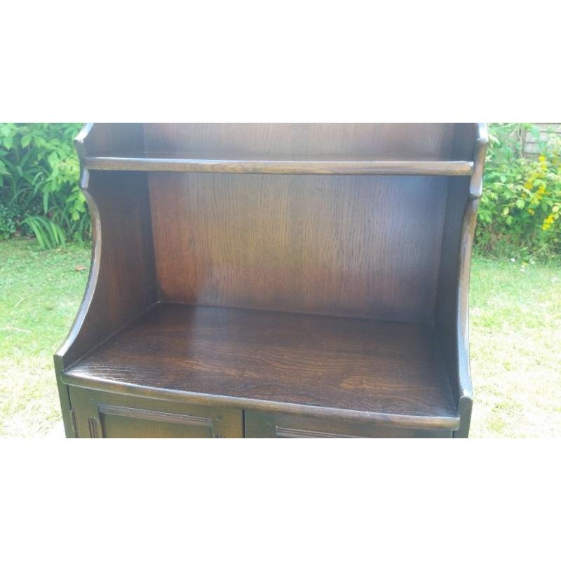 High Quality Ercol Ambleside Waterfall Bookcase with cupboard beneath