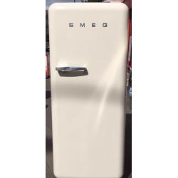//(%)\ RETRO SMEG IVORY CREAM FRIDGE FREEZER REFRIGERATOR FAB28 INCLUDES 6 MONTHS GUARANTEE