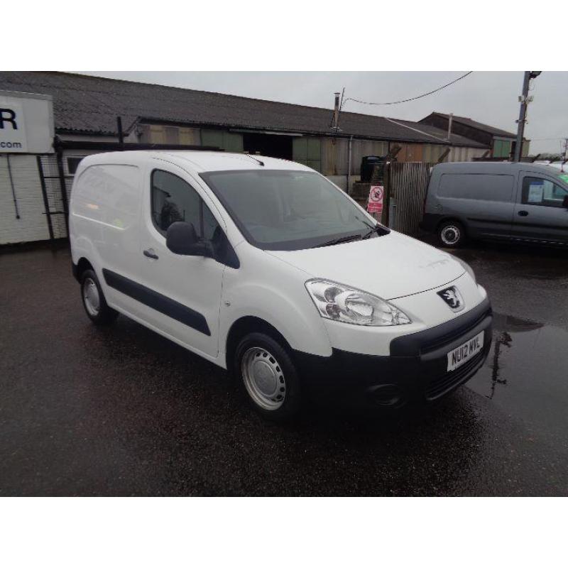 Peugeot Partner L1 850 S 1.6 HDI 92BHP VAN DIESEL MANUAL WHITE (2012)