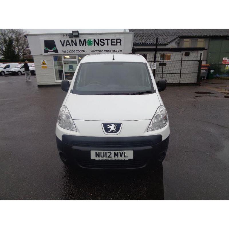 Peugeot Partner L1 850 S 1.6 HDI 92BHP VAN DIESEL MANUAL WHITE (2012)