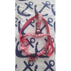 PINK CAMOUFLAGE DOG HARNESS & LEASH