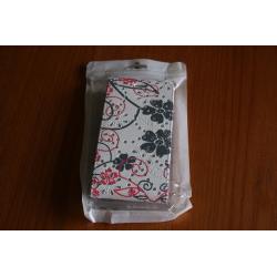 New white and pink sparkly mobile phone case fits Sony experia M2