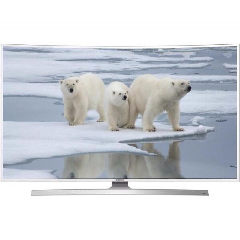 White 40" Samsung Smart Curved 4K Ultra LED TV with Freeview HD UE40JU6510 warranty and delivered