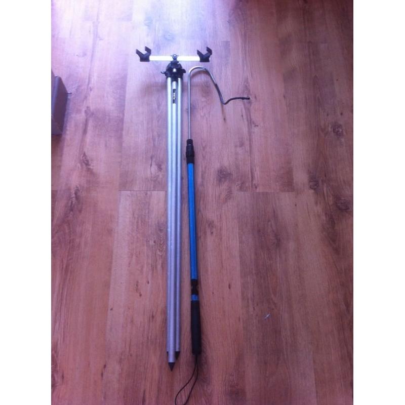 sea fishing rod rest & gaff