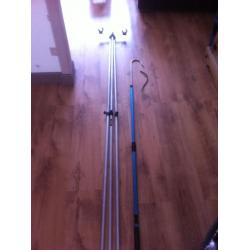 sea fishing rod rest & gaff