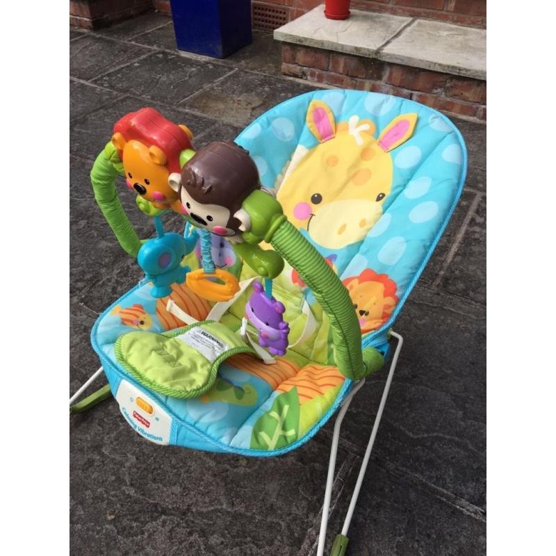 Fisher Price Bouncer chair and Mothercare car seat