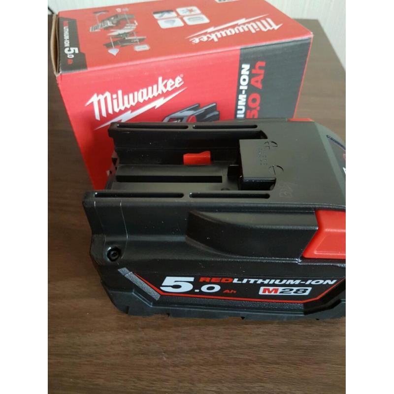 Milwaukee 28v 5.0ah battery's x 2 new and boxed
