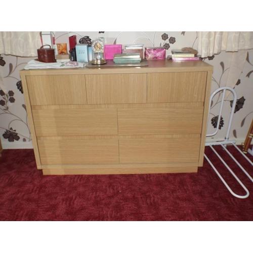 bedroom wardrobe and matching chest of drawers