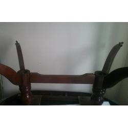 Dining tale and six chairs (2 are carvers)