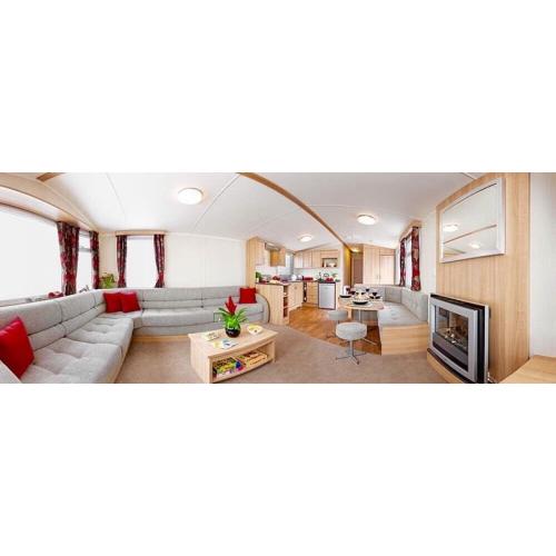 Prestige caravan for sale including deck on beautiful coastal park with seaviews & beach access