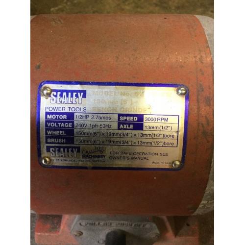 Sealey bench grinder bg150xw
