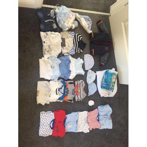Baby boy bundle 0-3 months