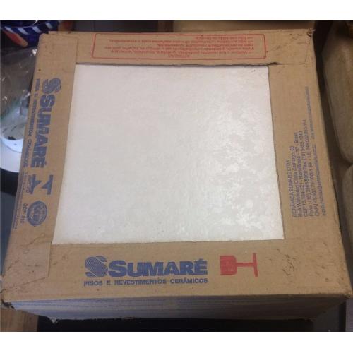 7 Boxes of 16 White Glazed Tiles Per Box - See Pics