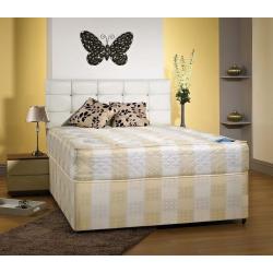 **DISCOUNTED OFFER**DOUBLE SEMI ORTHOPAEDIC DIVAN BED AND MATTRESS - BRAND NEW - EXPRESS DELIVERY