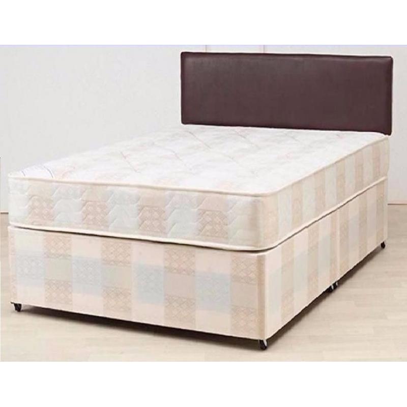 **DISCOUNTED OFFER**DOUBLE SEMI ORTHOPAEDIC DIVAN BED AND MATTRESS - BRAND NEW - EXPRESS DELIVERY