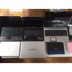 Joblot of 37 working laptops