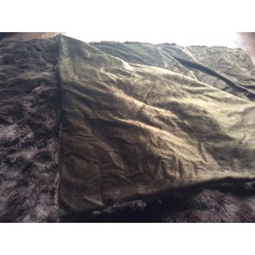 Extra large chocolate brown bed / sofa throw