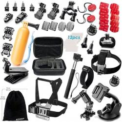 ZOOKKI 45 PIECE SPORTS CAMERA ACCESORIES SET