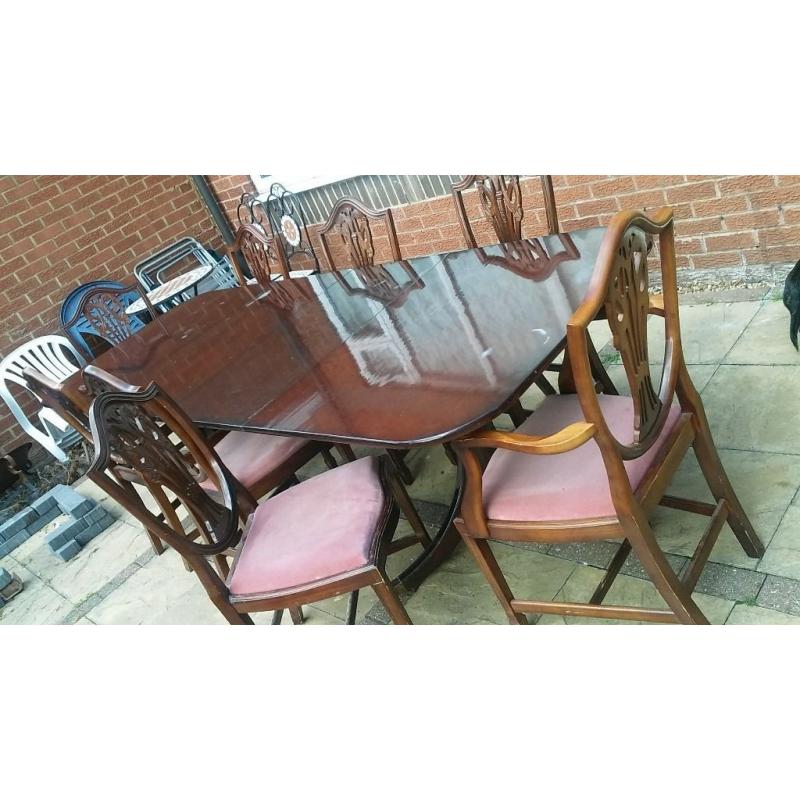 dinning table 8 chairs