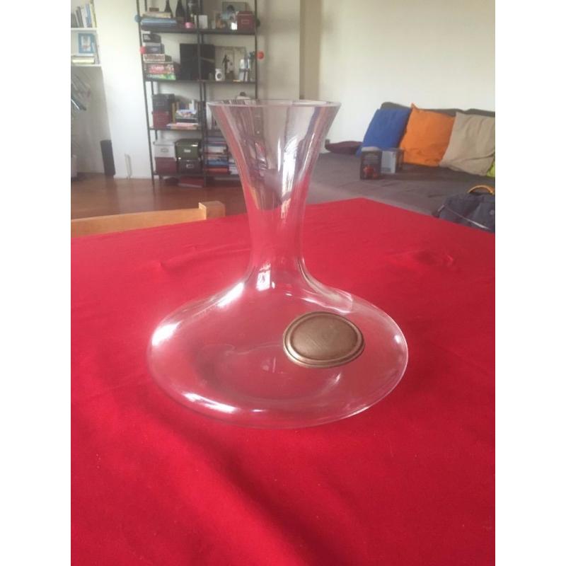 Decanter with silver badge - Used but great condition