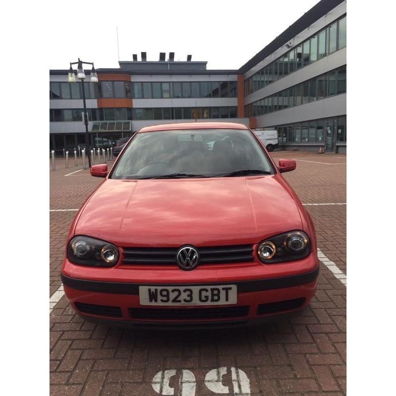 VW golf RED SE 2000 1.6 petrol