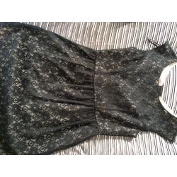 Black lace dress
