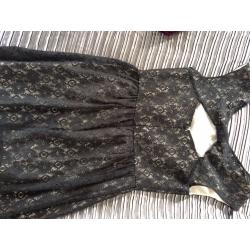 Black lace dress