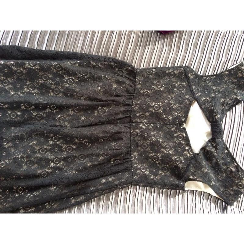Black lace dress