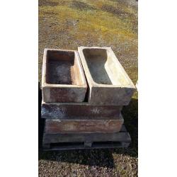 Farm yard trough planters