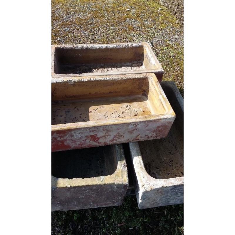 Farm yard trough planters