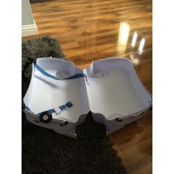 Kids ride on suitcase